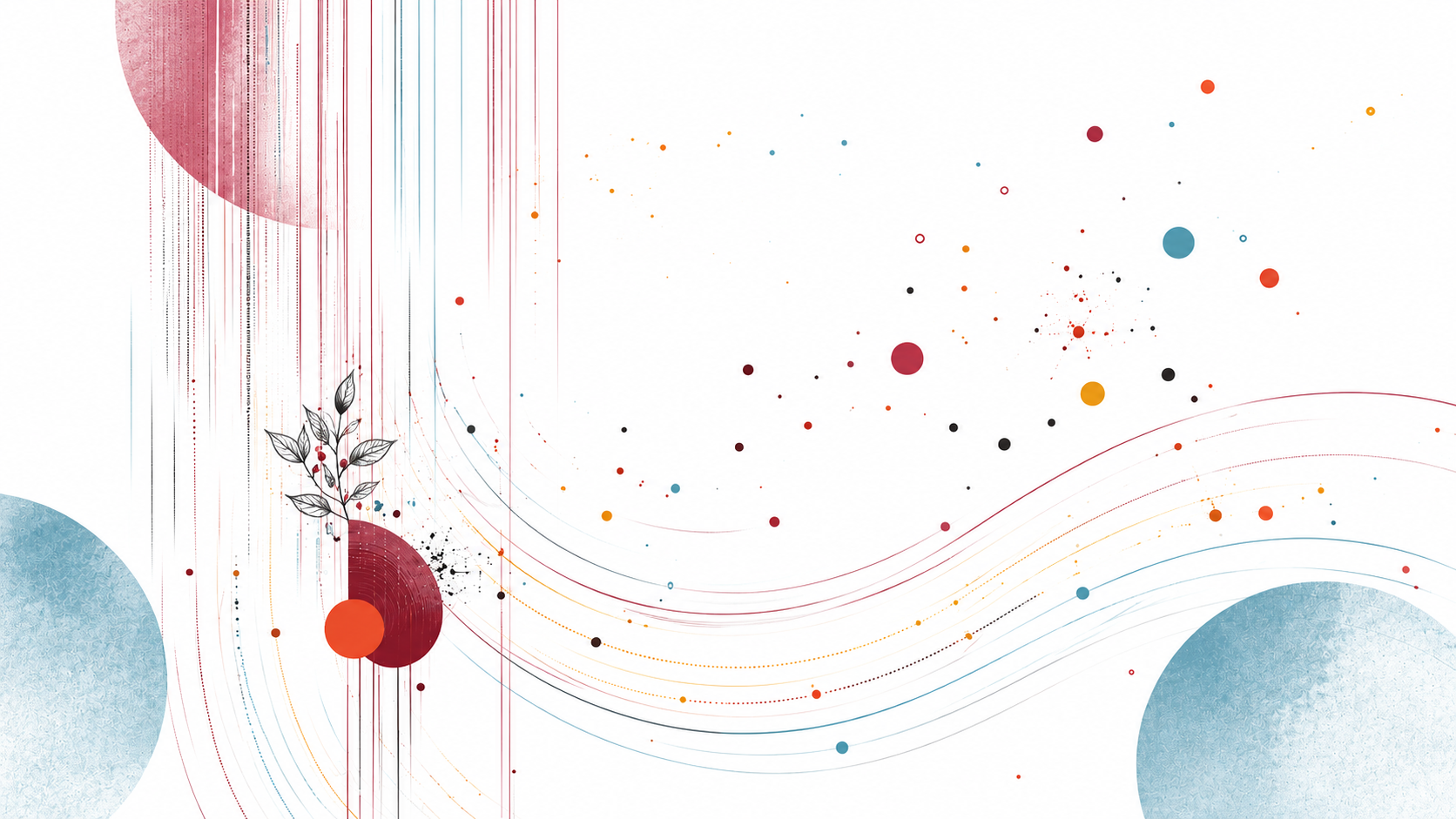 Abstract artwork inspired by Indian coffee tasting notes and brew paths